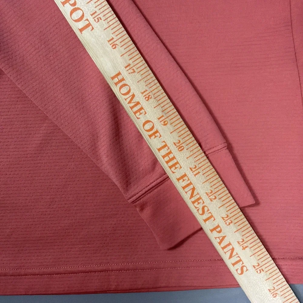 Nike CU9666-603 Womens 1/4 Zip Long‎ Sleeve UV Victory Coral Pink Shirt Small